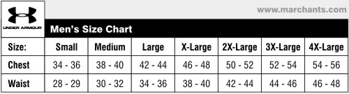 Under Armour Rival Polo Size Chart